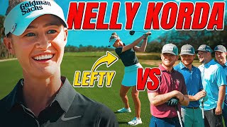 Nelly Korda Played Us In A Match Lefty [upl. by Adekan]