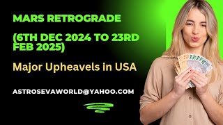 USA to face major upheavels as Mars goes retrograde 6th Dec 2024 to 23rd Feb 2025 [upl. by Ajet]