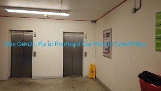 Otis Gen2 Lifts at Pierhead Car Park in Cardiff Bay [upl. by Orrin]