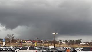 Large Tornado in Clarksville TN Moves Close to Businesses Credit Jimmy Trodglen [upl. by Salamanca]