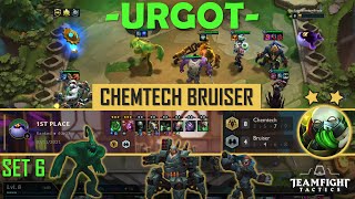 URGOT Carry WIN  TFT SET 6 ChemTech Bruiser Gameplay [upl. by Zackariah]