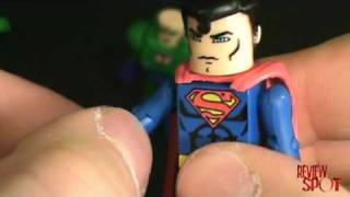 Toy Spot  Diamond Select DC Minimates Series 1 Superman and Lex Luthor in Battle Armor [upl. by Notxam225]