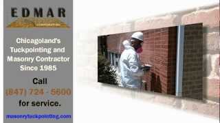 Tuckpointing Chicago 847 7245600 Masonry Contractor [upl. by Adore]