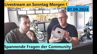 Guten Morgen Sonntags Livestream bei Simson 40 mit Alex und Andreas [upl. by Valera650]