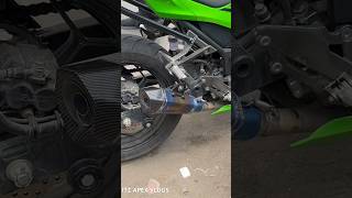 Installing DB killer in Akrapovic exaust Kawasaki Ninja 😍❤️ shorts akrapovic kawasaki bike [upl. by Yma]