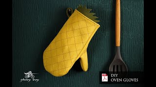 Diy leather oven glove  oven mitt  PDF pattern [upl. by Allveta]