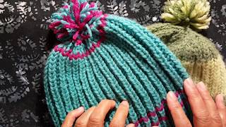 One color brioche hat reboot a Knittycats Knits tutorial [upl. by Seale118]