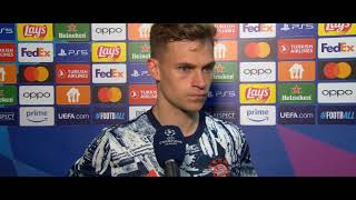 Joshua Kimmich Post Match Interview Bayern Munich vs Real Madrid 22 [upl. by Hniv]