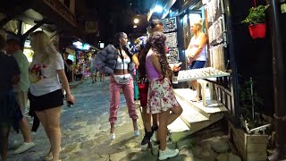 Nessebar Old Town Night Walk Summer in Bulgaria  Несебр Старый Город Болгария Bulgarien [upl. by Rexanne]