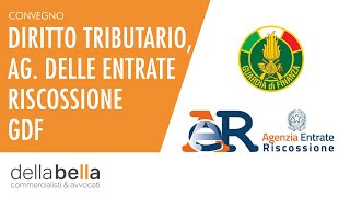 Diritto Tributario Agenzia delle Entrate riscossione GDF [upl. by Epuladaugairam]