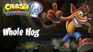 102 Whole Hog  Crash Bandicoot  Crash Bandicoot N Sane Trilogy PS4 [upl. by Nap126]