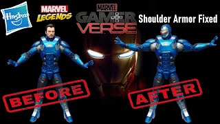 Fixed shoulder armor problem Atmosphere Iron Man Marvel Legends Series Gamerverse [upl. by Nujra]