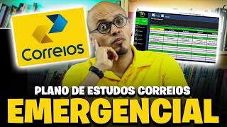 😱PLANO DE ESTUDOS EMERGENCIAL CONCURSO CORREIOS 2024 [upl. by Teresita57]