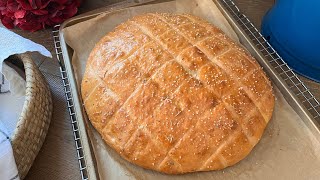 Slovenian Flatbread Recipe  Pogača Salted Cake  Focaccia  BELOKRANJSKA POGAČA [upl. by Akcirderf]