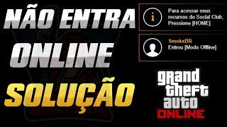 Não Entra Online Resolva Fazendo Isso  GTA Online [upl. by Retxab]