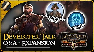 LotRO Legacy of Morgoth Dev Talk amp News ft Orion  Lord of the Rings Online [upl. by Enram]