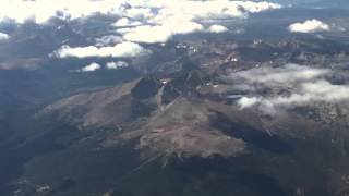 flying over Longs Peak and Rocky Mountain National Park [upl. by Bushey]