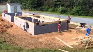 Floor Framing House 1 Time Lapse [upl. by Horlacher]