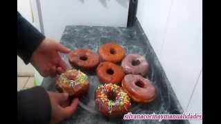 Receta Donas Caseras  Silvana Cocina Y Manualidades [upl. by Aray]