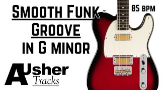 Smooth Blues Funk Guitar Backing Track Jam in G minor [upl. by Shinberg]