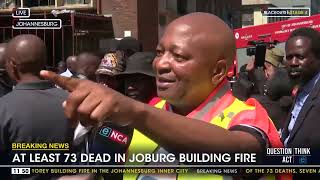 Joburg CBD Fire  Amend the property law  Joburg Transport MMC Kenny Kunene [upl. by Cyna]