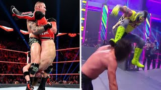 10 Minutes of WWE Wrestlers Stealing Finishers [upl. by Nibur]