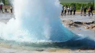 Strokkur geyser Iceland July 2012 video 2 [upl. by Kendrick]