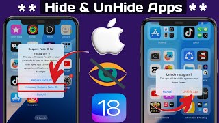 Como ocultar aplicativos no iPhone  Como exibir aplicativos no iPhone  iOS 18 [upl. by Ahtoelc380]