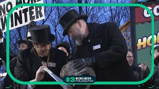 Watch Punxsutawney Phil delivers his Groundhog Day 2024 forecast [upl. by Romalda]