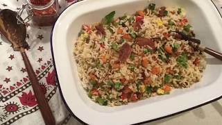 Salted Fish Fried Rice  quotDiriz Frire Poisson Salequot [upl. by Einhapets]