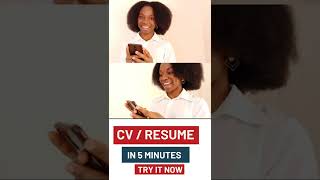 CV for healthcare assistant jobs UK  How to create a professional CV in 5 minutes shorts [upl. by Crespi]