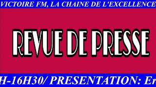 REVUE DE PRESSE SUR RADIO VICTOIRE FM DU 30092024Ernestine AKOGO avec Gildas ADJAKOTO [upl. by Raycher]