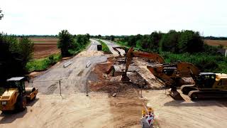 Update 3  A1 bei Erftstadt  Hochwasser 2021Damaged A1 at Erftstadt after flood 2021 [upl. by Ydarb]