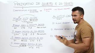 PREDICATIVO DO SUJEITO E PREDICATIVO DO OBJETO [upl. by Mallis]