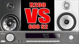 Sound Battle Polk Audio Reserve R200 vs BampW 606 S2 Anniversary Edition Speakers wArcam SA10 Amp [upl. by Thadeus]