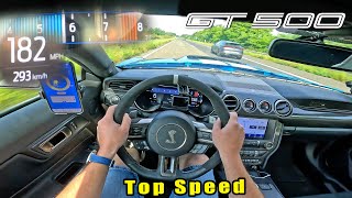 2023 SHELBY GT500 is a 760HP V8 WEAPON on the GERMAN AUTOBAHN [upl. by Volotta]