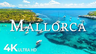 FLYING OVER MALLORCA 4K UHD  Soothing Music Along With Beautiful Nature Video  4K Video Ultra HD [upl. by Etom]