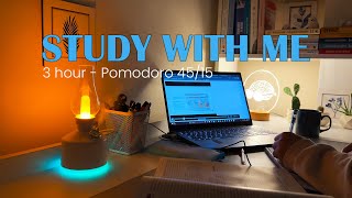 3 Hour Study with Me at Night 📚 Pomodoro 4515 [upl. by Screens]