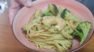 SPAGHETTI BROCCOLI E GAMBERIDA PERDERE LA TESTA [upl. by Ezalb]