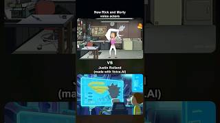 NEW Voice VS ORIGINAL Voice  Rick and Morty Season 7 trailer with AI shorts [upl. by Akamaozu977]