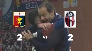 GENOA BOLOGNA 22 IL CUORE OLTRE LOSTACOLO  POST PARTITA SERIE A [upl. by Antonin357]