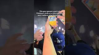 This guy pulled a charizard at a rave 🤯 Via wintertcg edm rave festival pokemon pokemoncard [upl. by Jarrid]