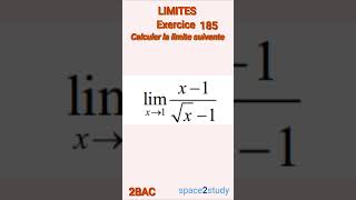 Exercice 185 Limites 2BAC Maths [upl. by Attenaej]