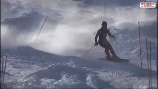 Aimery de Poilloue de Saint Mars 🇫🇷  slalom training in Stubai weliveskiing weareskiing [upl. by Balsam]