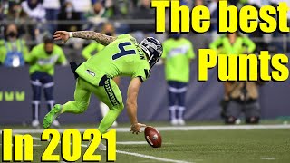 Best Punts of the 2021 NFL Season [upl. by Rugg796]