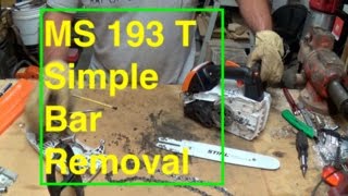 MS 193 T Simple Bar Removal for Cleaning [upl. by Barris]