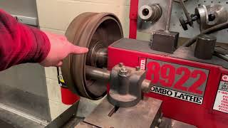 Turning a Brake Drum On a Brake Lathe [upl. by Deron]