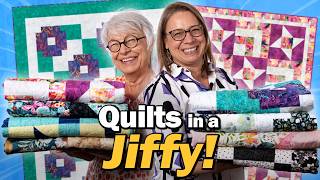 Fun Florals amp Fast Quilts 🌸 Quilts in a Jiffy 3Yard Quilts 🌸 [upl. by Milano]