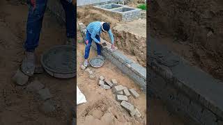 Brick masonry  Do not use dry bricks 🔥💯👌 shortsfeed shortvideo shorts [upl. by Nawiat]