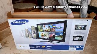 Samsung F5500  42F5500 Unboxing [upl. by Anilecram]